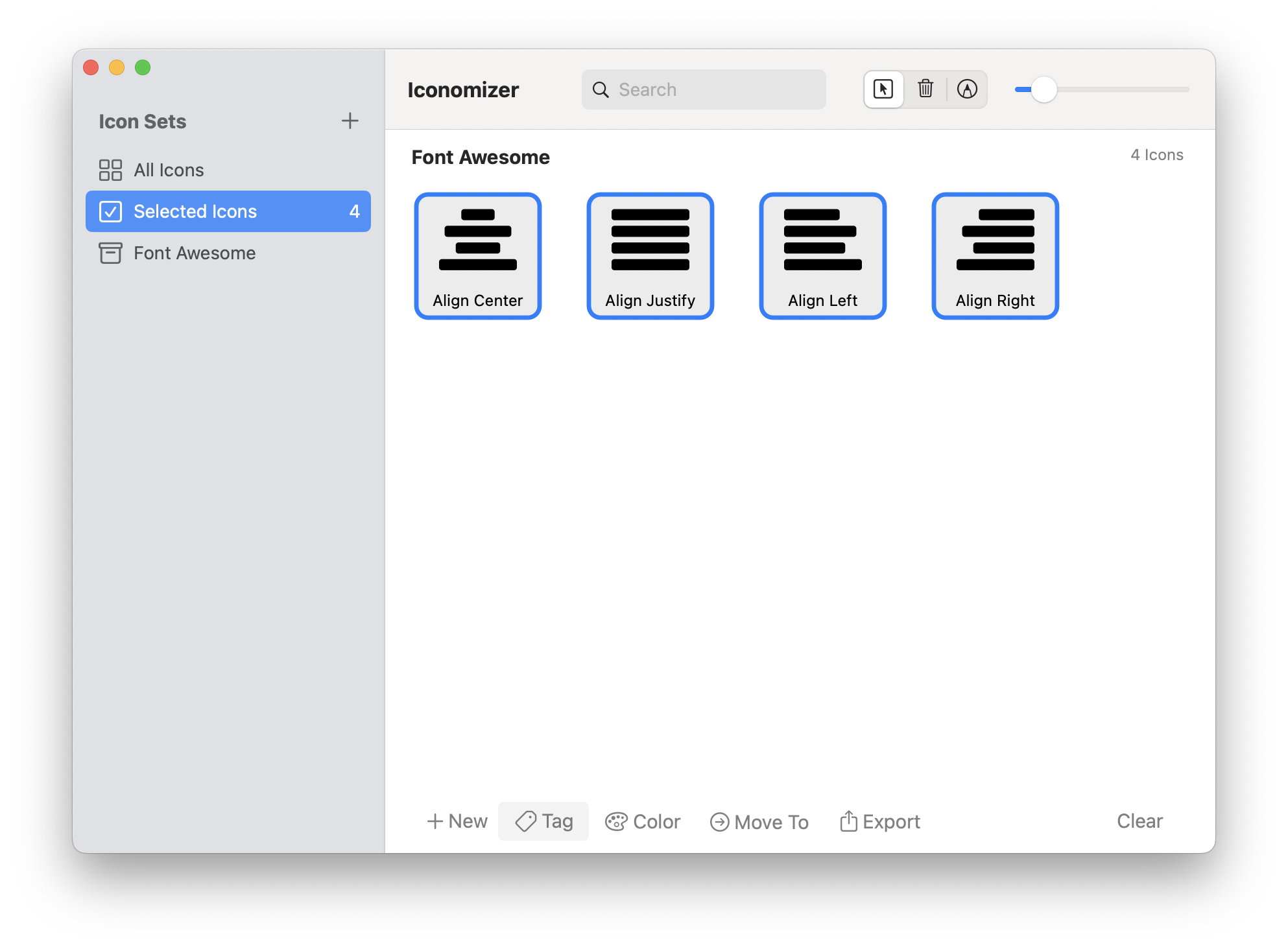 Iconomizer tag selected 2